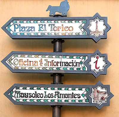Cartelería en cerámica de Teruel