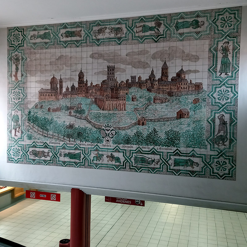 Murales con cerámica de Teruel